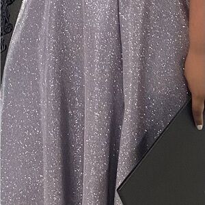 Elegant Glittering Purple Dress